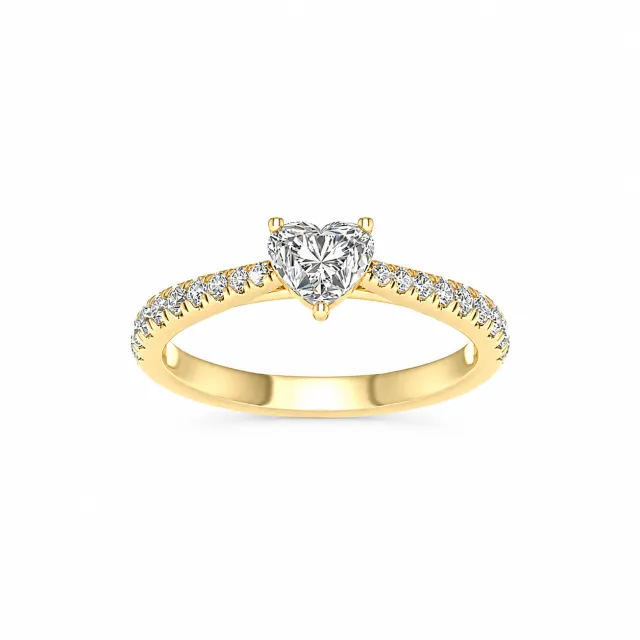 Evi diamantring, gull