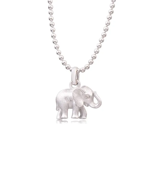 Elefant smykke - sølv (liten)