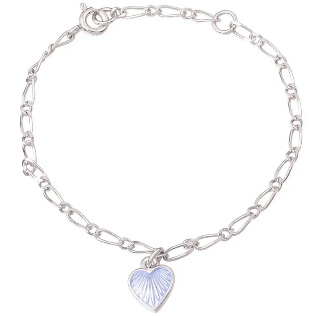 Bella armbånd - blått hjerte